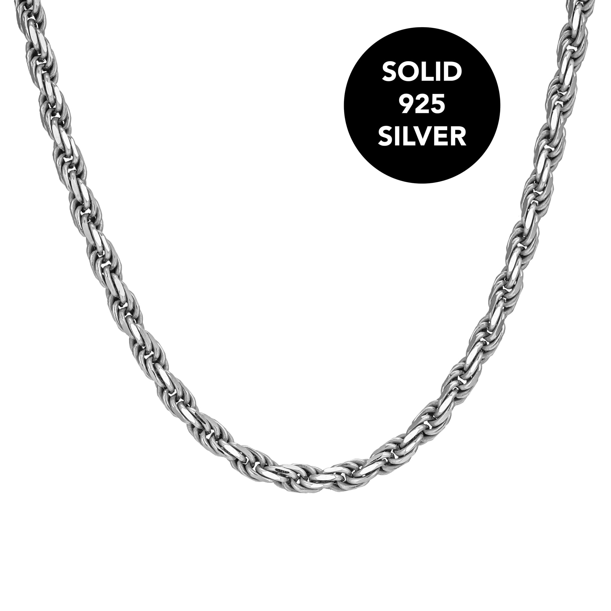 Rope Chain 4mm - Silver