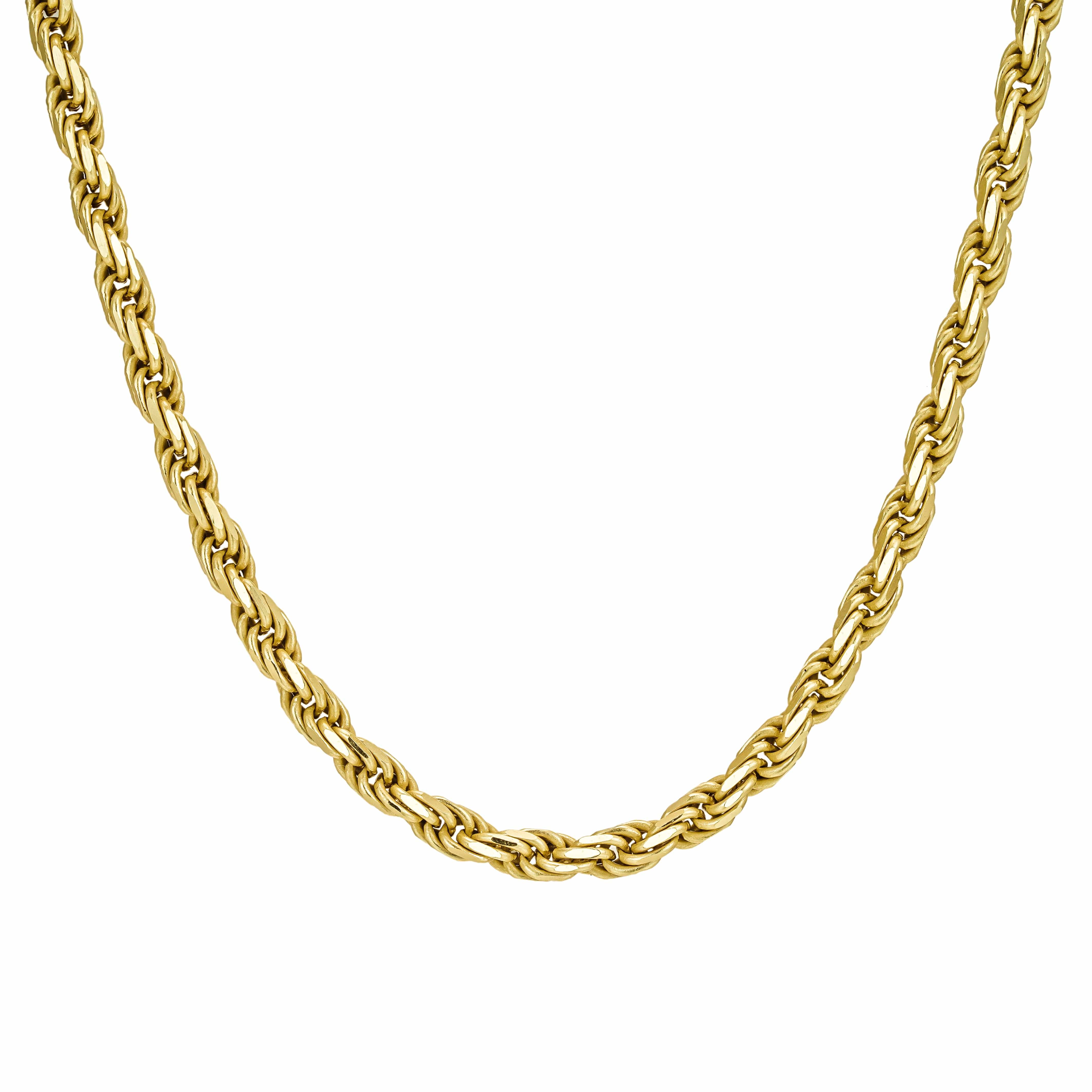 All Wear Jewellery 22" Rope Chain 4mm - Gold