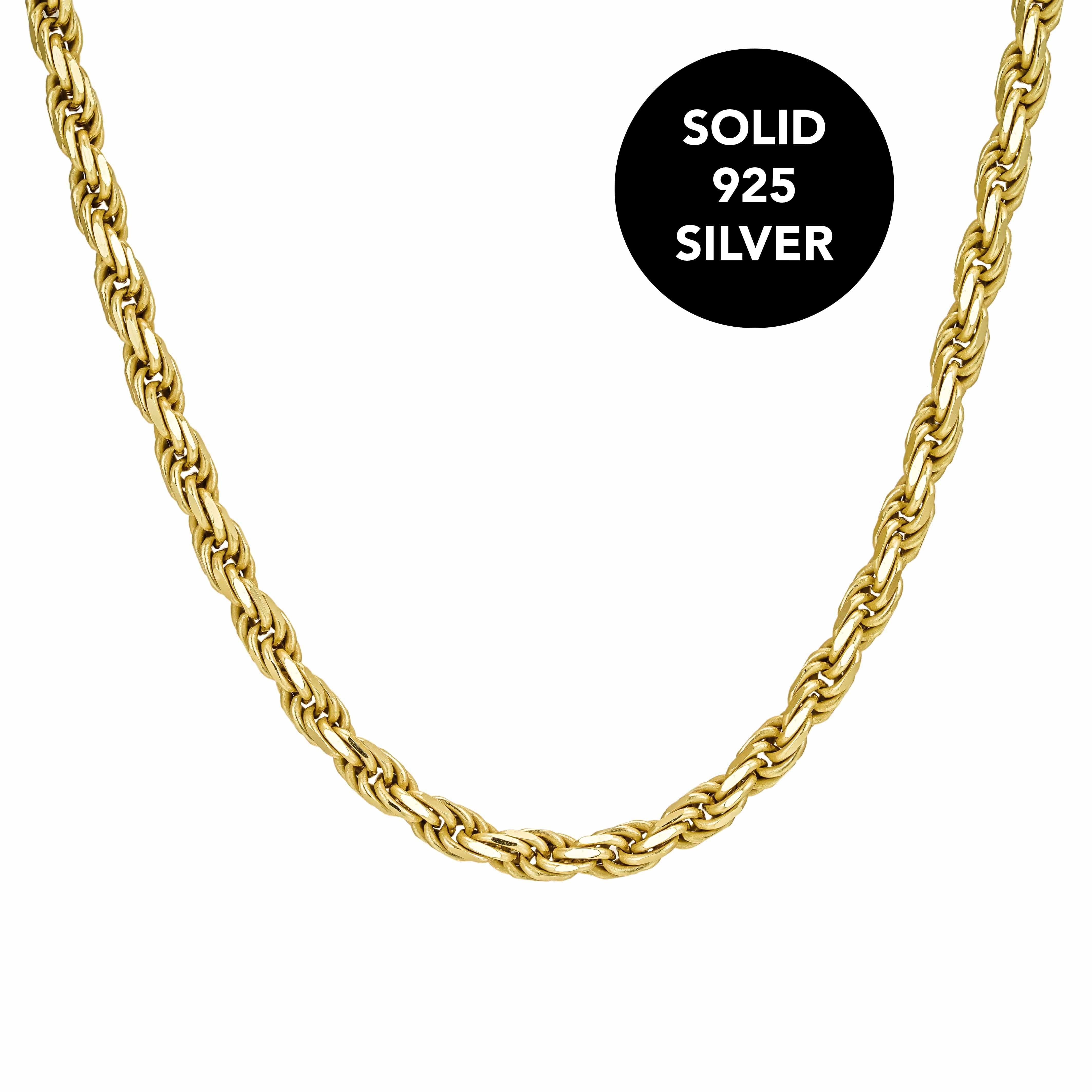 All Wear Jewellery 22" Rope Chain 4mm - Gold