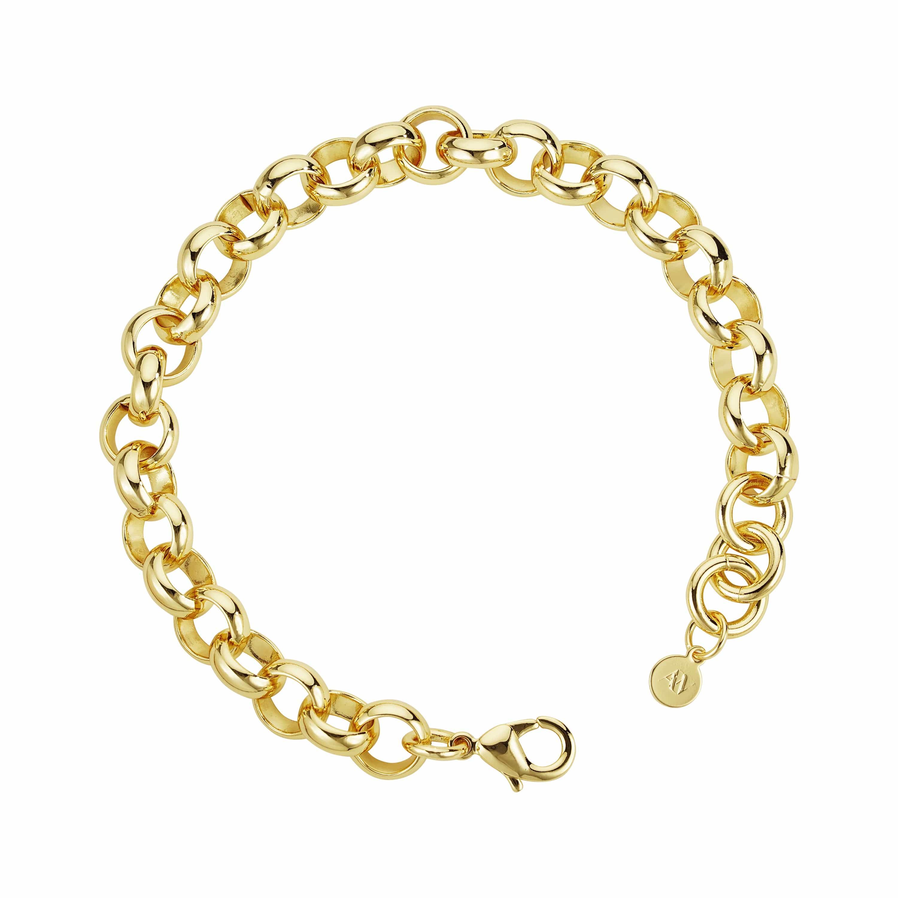 Gold Dipped Bracelets Belcher Bracelet 10mm - Gold
