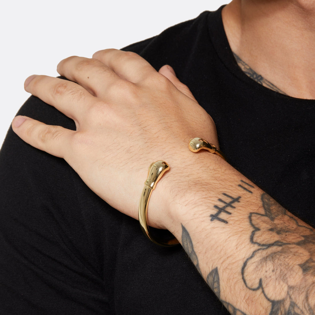 Gold Dipped Bracelets Boxing Glove Torque Bangle - Gold