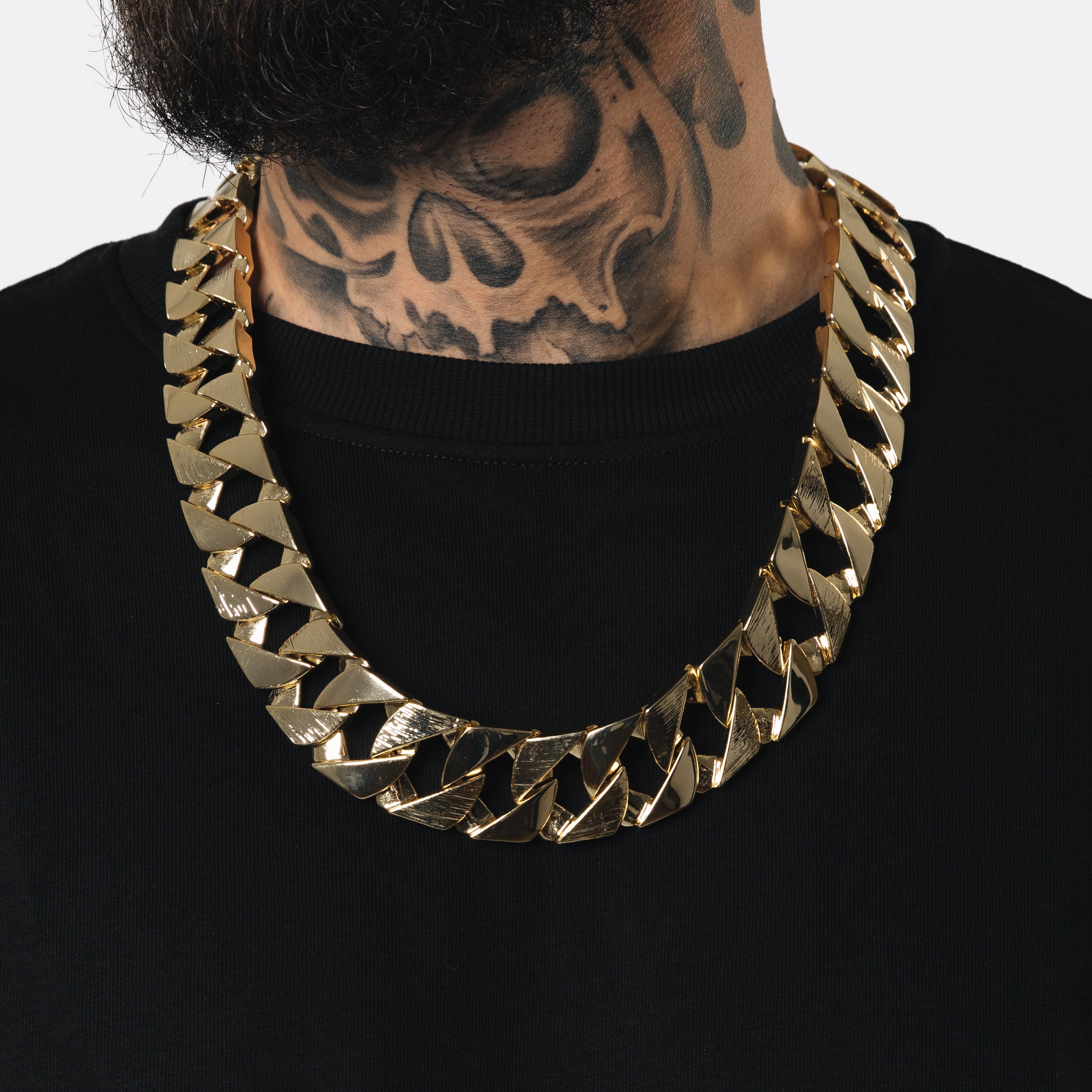 Gold Dipped Chains 26 inches / 18K Gold Chaps Chain 26mm - Gold
