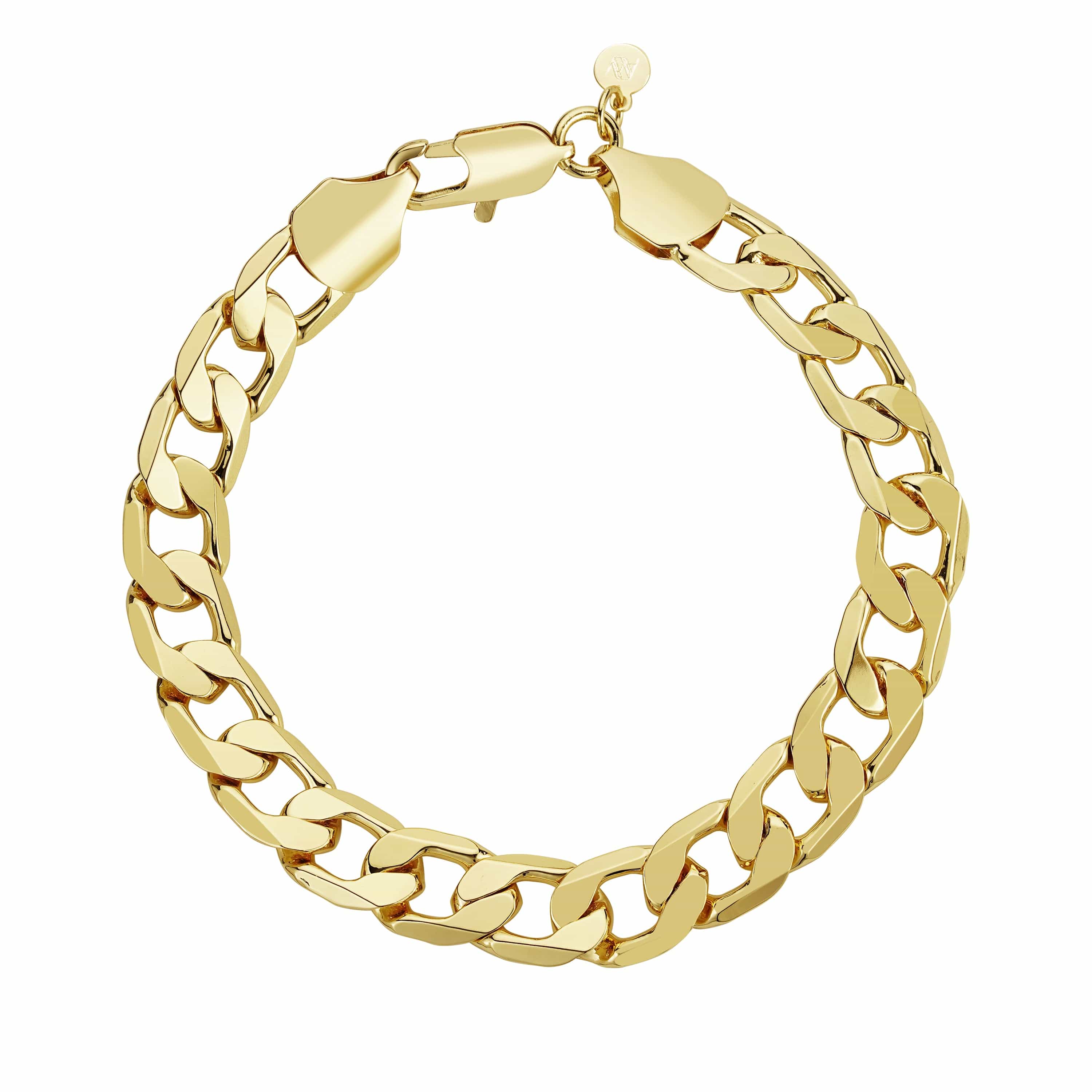 Gold Dipped, Matching Set Chains, Bracelets & Sets Curb Bundle Set 12mm - Gold
