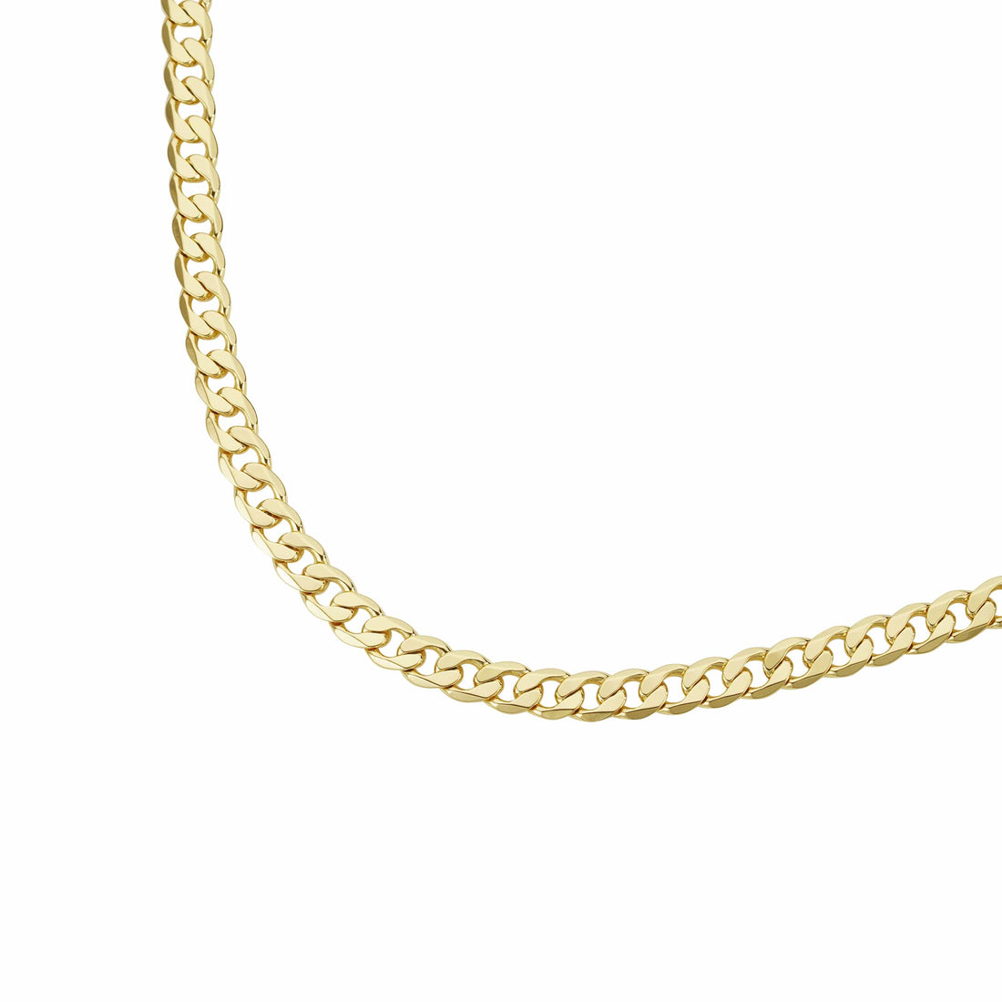 Gold Dipped Chains Curb Chain 4mm - Gold