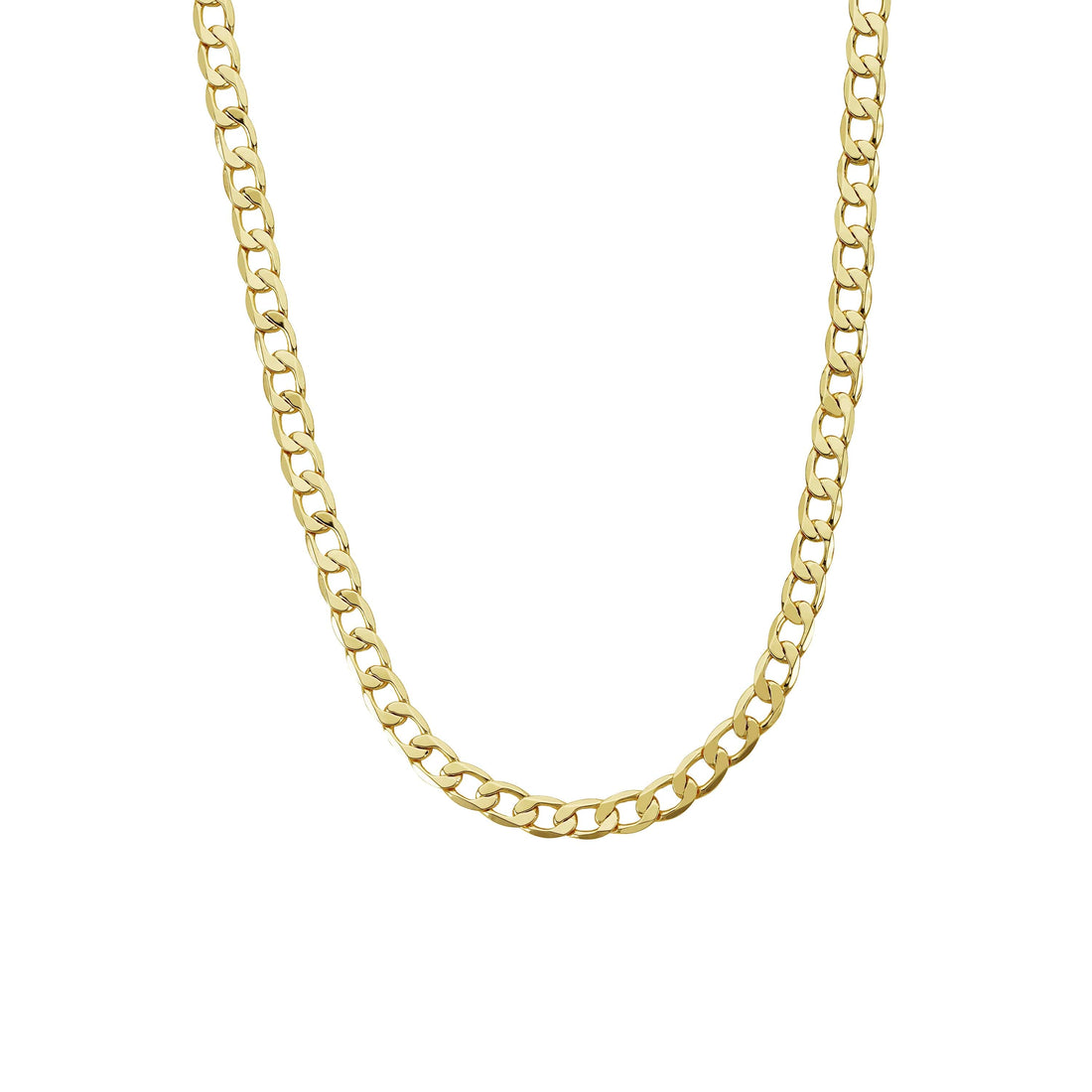 Gold Dipped Chains Curb Chain 6mm - Gold
