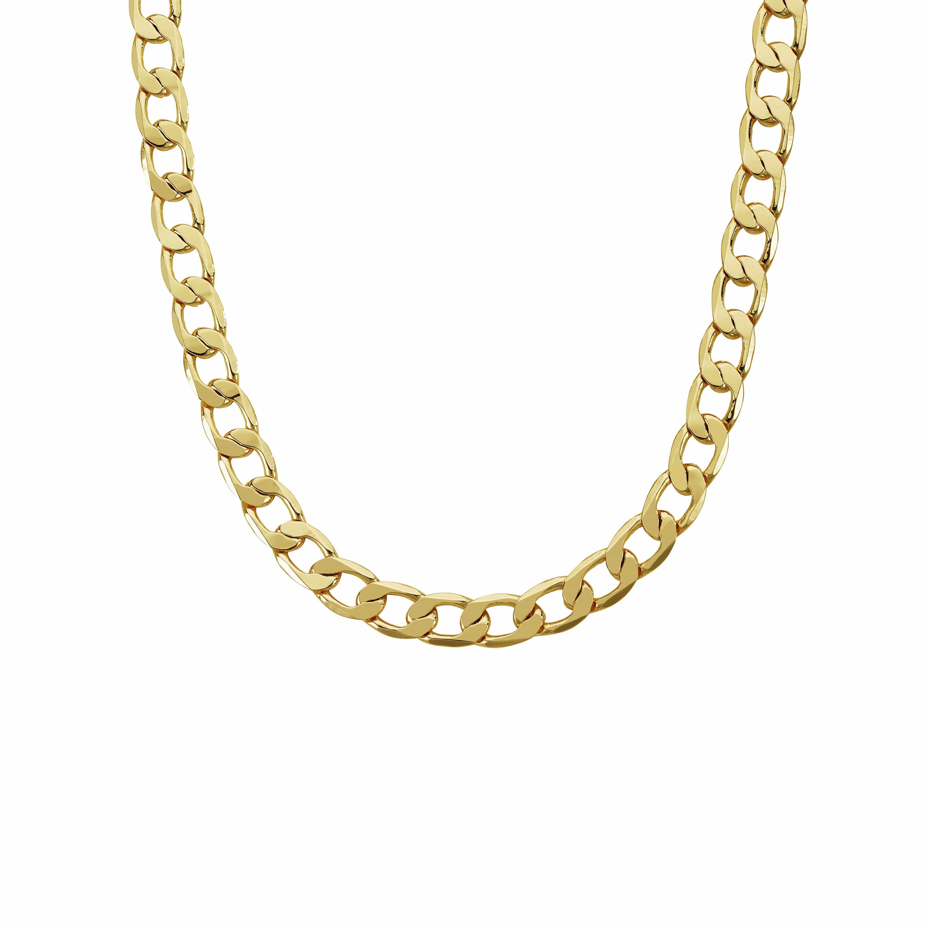 Gold Dipped Chains Curb Chain 9mm - Gold