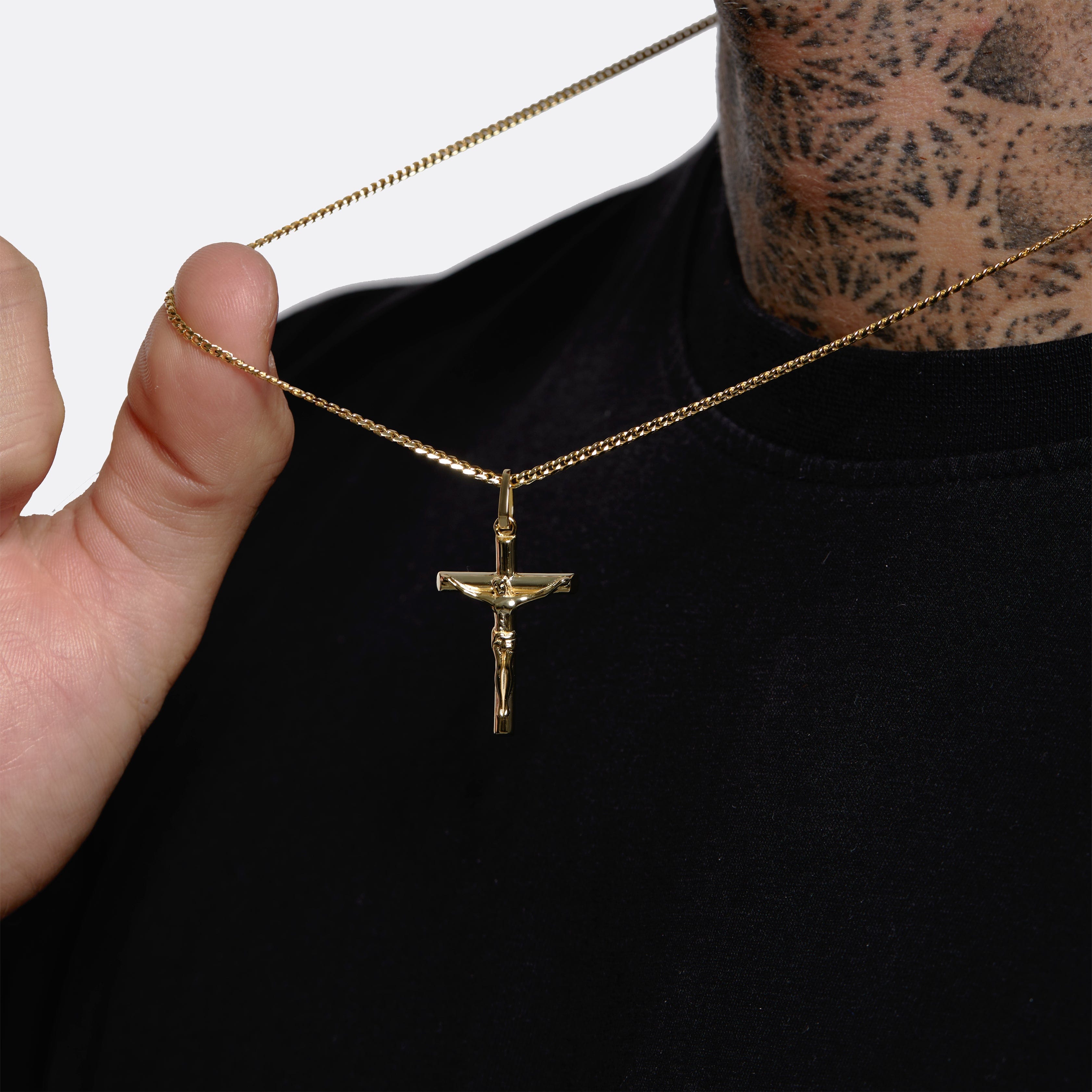 All Wear Jewellery Crucifix Pendant - Gold