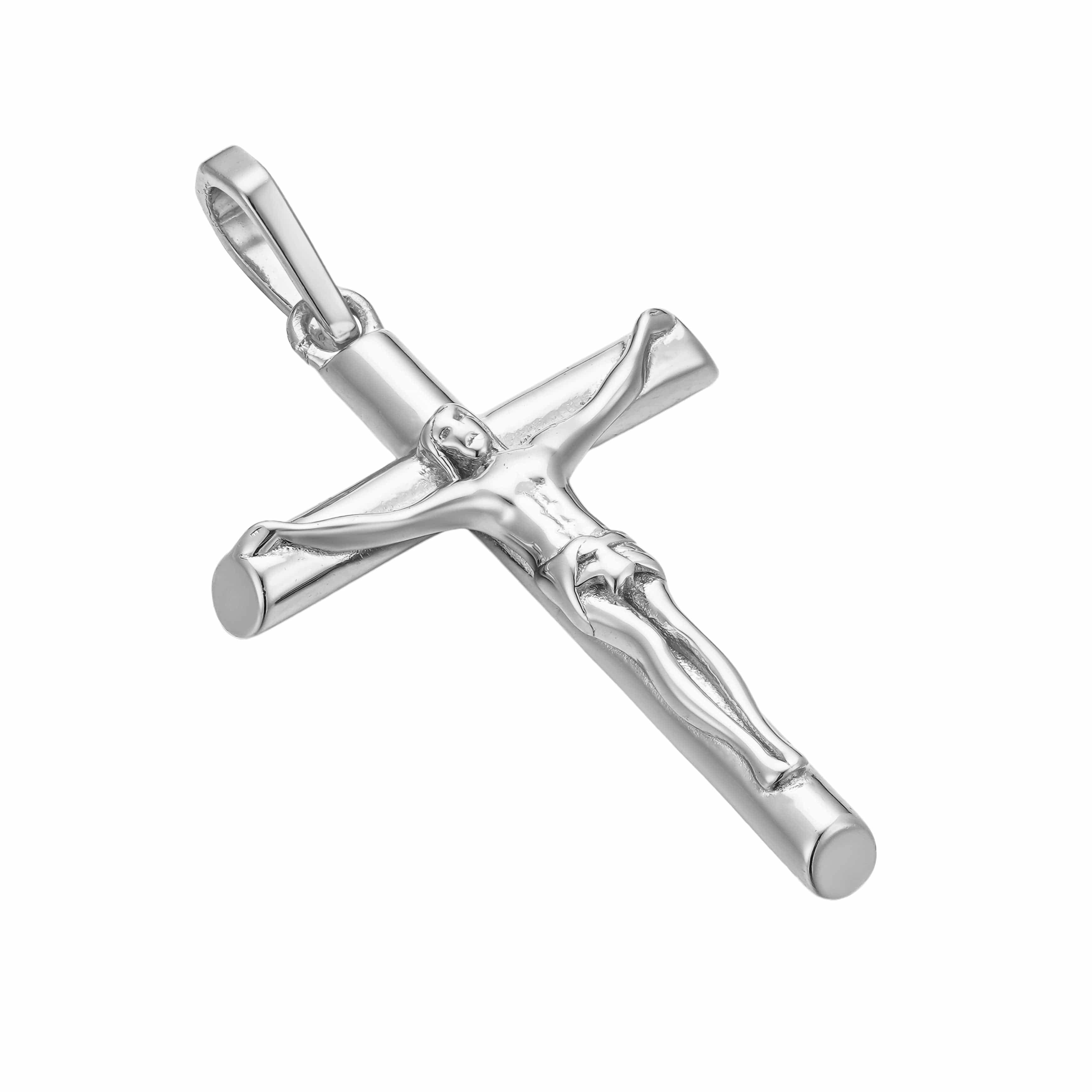 All Wear Jewellery Pendant Only Crucifix Pendant - Silver