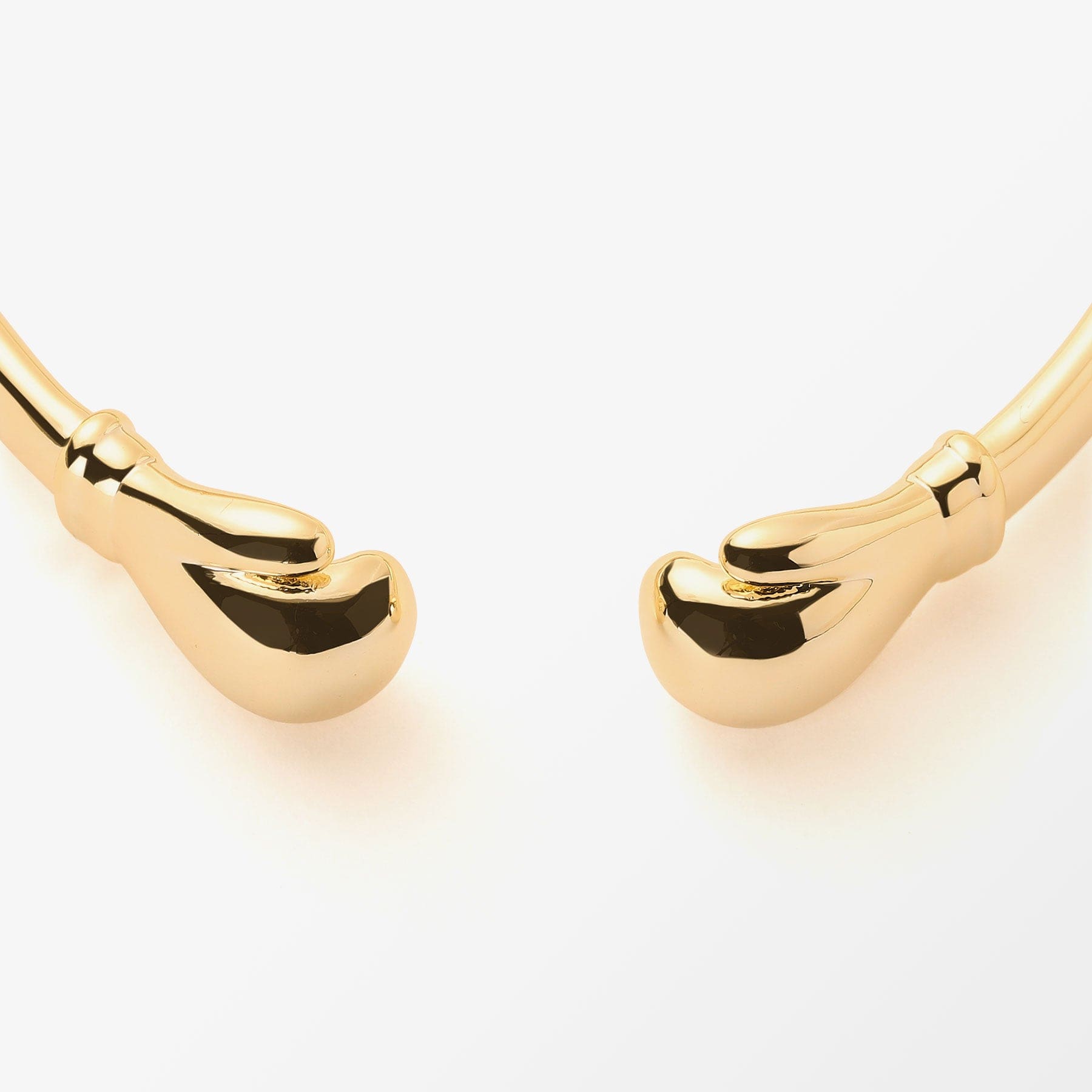 18k Gold-Bonded Bracelets BOXING GLOVE TORQUE BANGLE